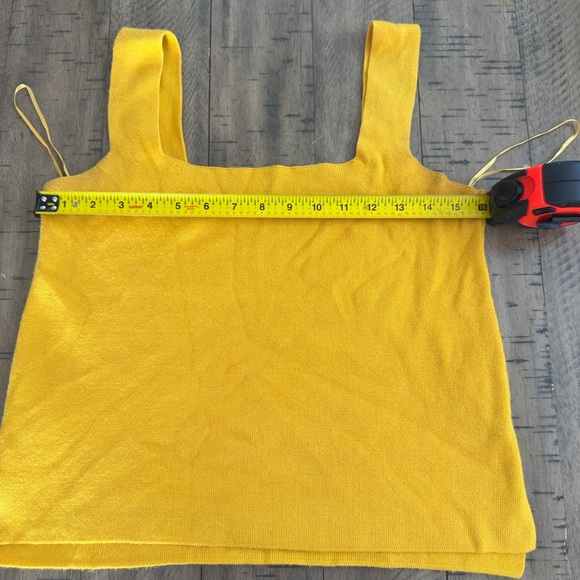 Anthropologie knit Mustard Top - Picture 3 of 8